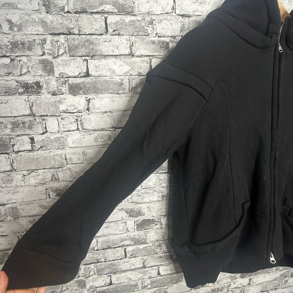 EUC JNBY Black Zip Up Hoodie Size Large (100% Cotton) - Picture 3 of 16